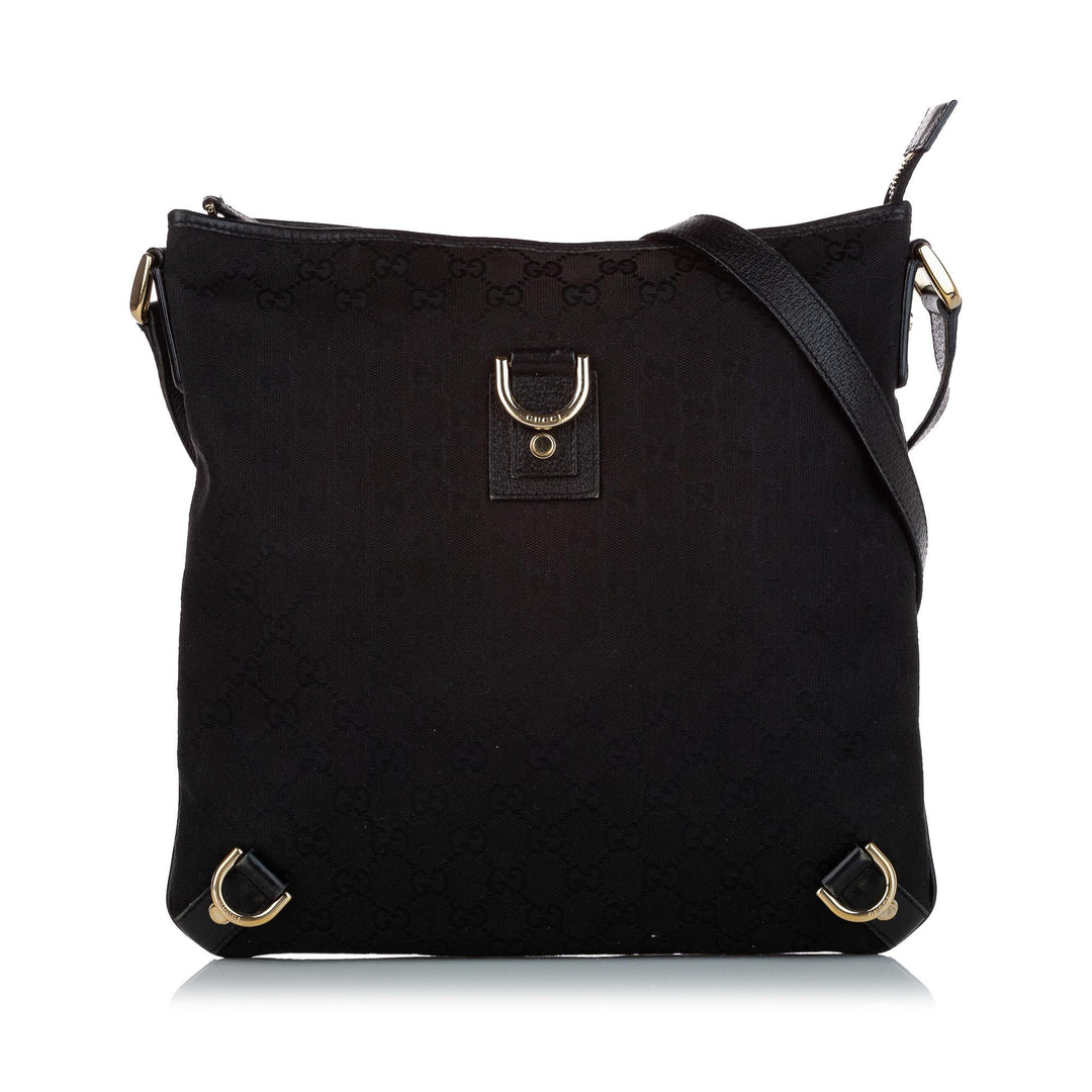 Gucci GG Canvas Abbey D-Ring Crossbody Bag (SHG-28063)