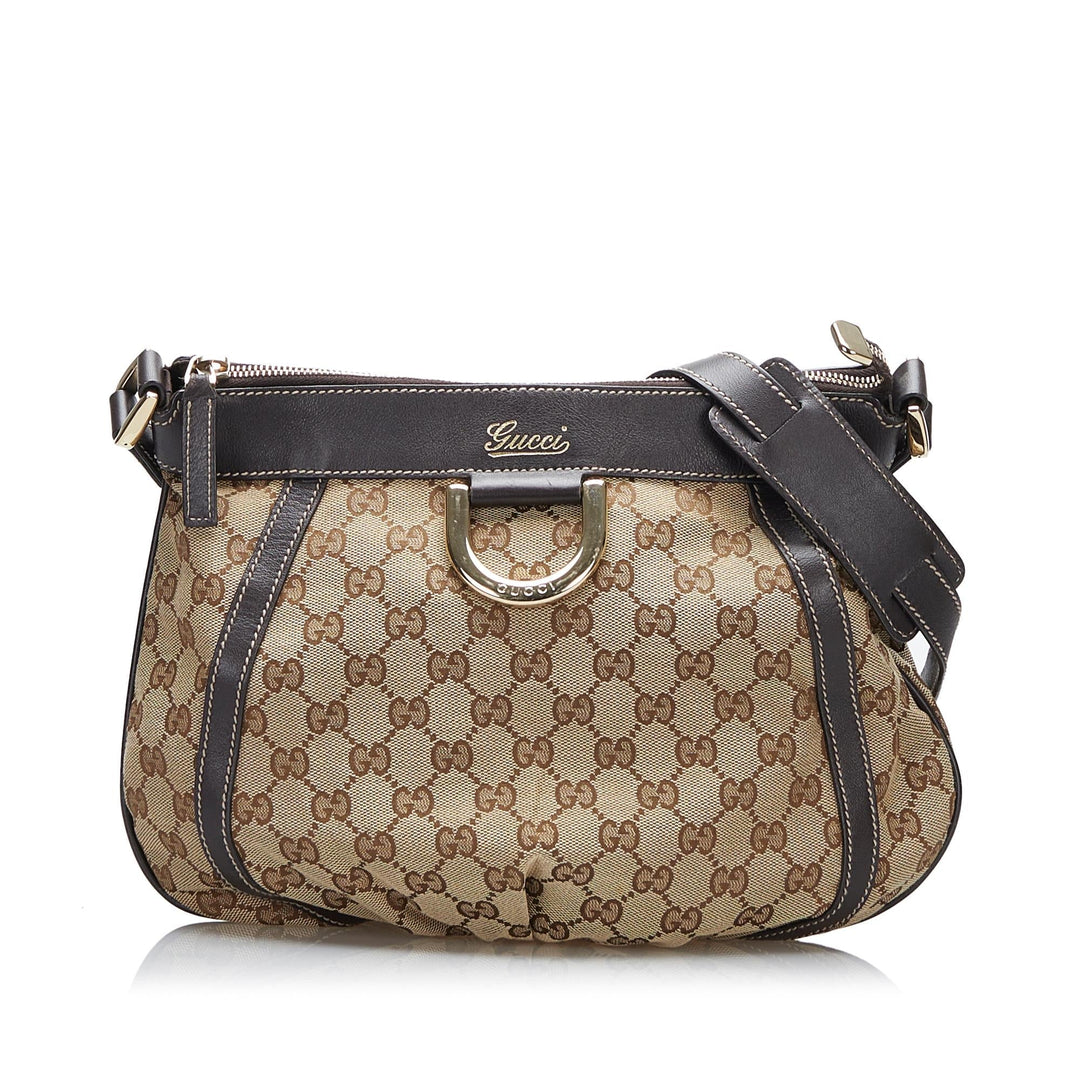 Gucci GG Canvas Abbey D Ring Crossbody Bag (SHG-tOPIPa)