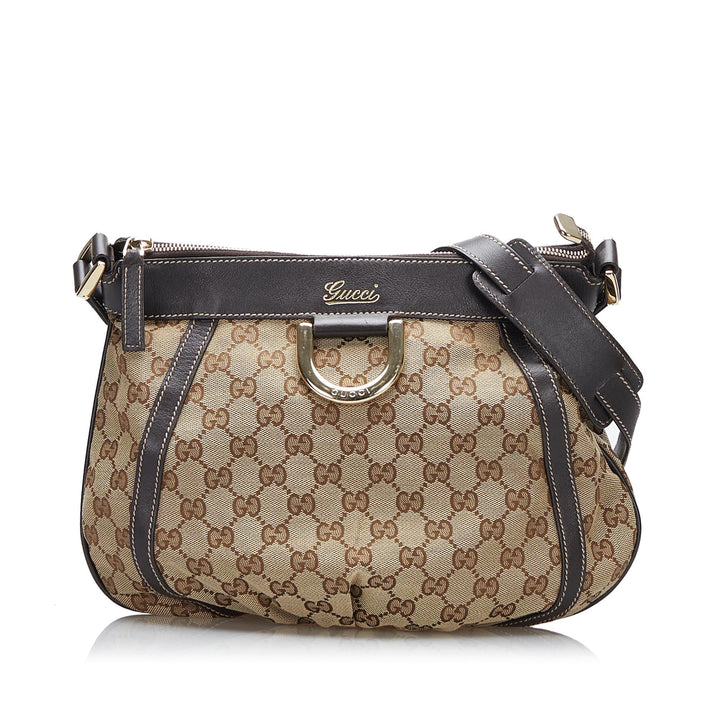 Gucci GG Canvas Abbey D Ring Crossbody Bag (SHG-tOPIPa)