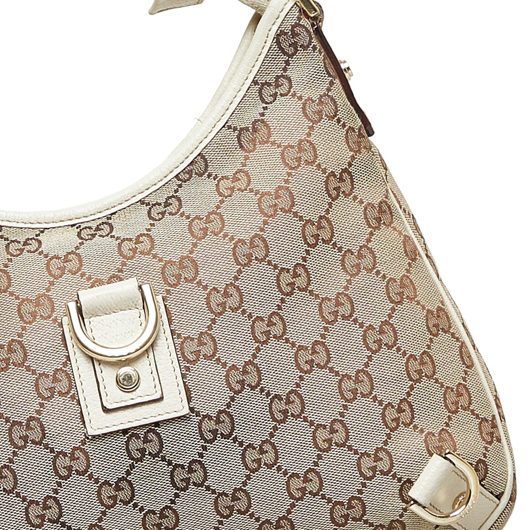 Gucci GG Canvas Abbey D-Ring Shoulder Bag (SHG-cs0Mae)