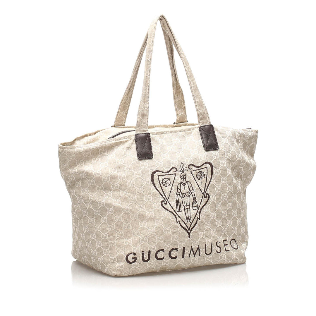 Gucci GG Canvas Museo Tote Bag (SHG-10950)