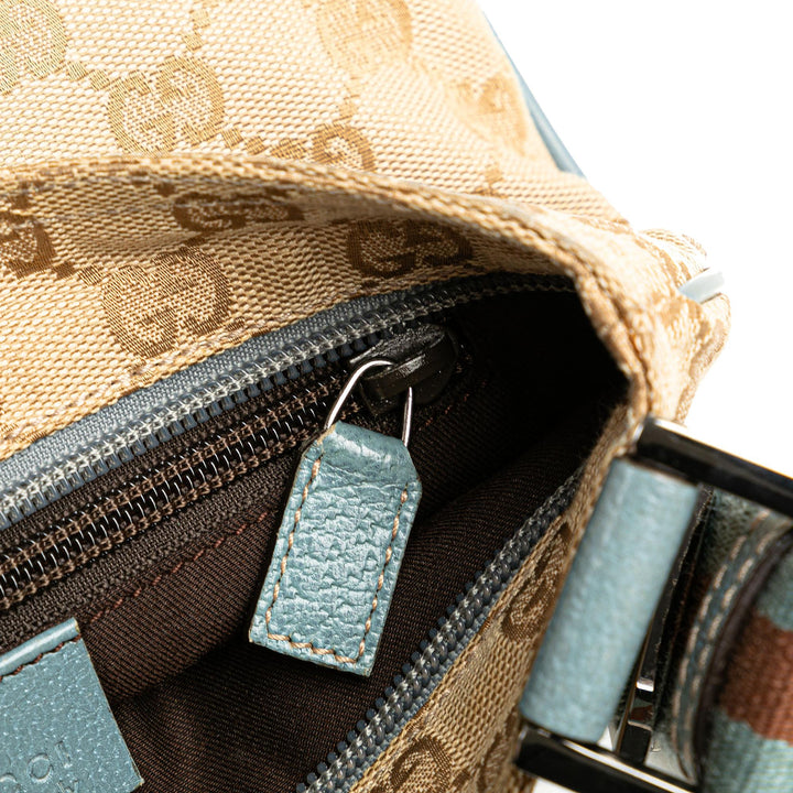Gucci GG Canvas Web Crossbody (SHG-GNgxPh)