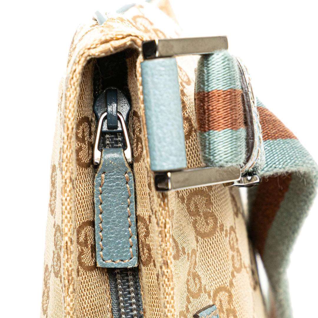 Gucci GG Canvas Web Crossbody (SHG-GNgxPh)