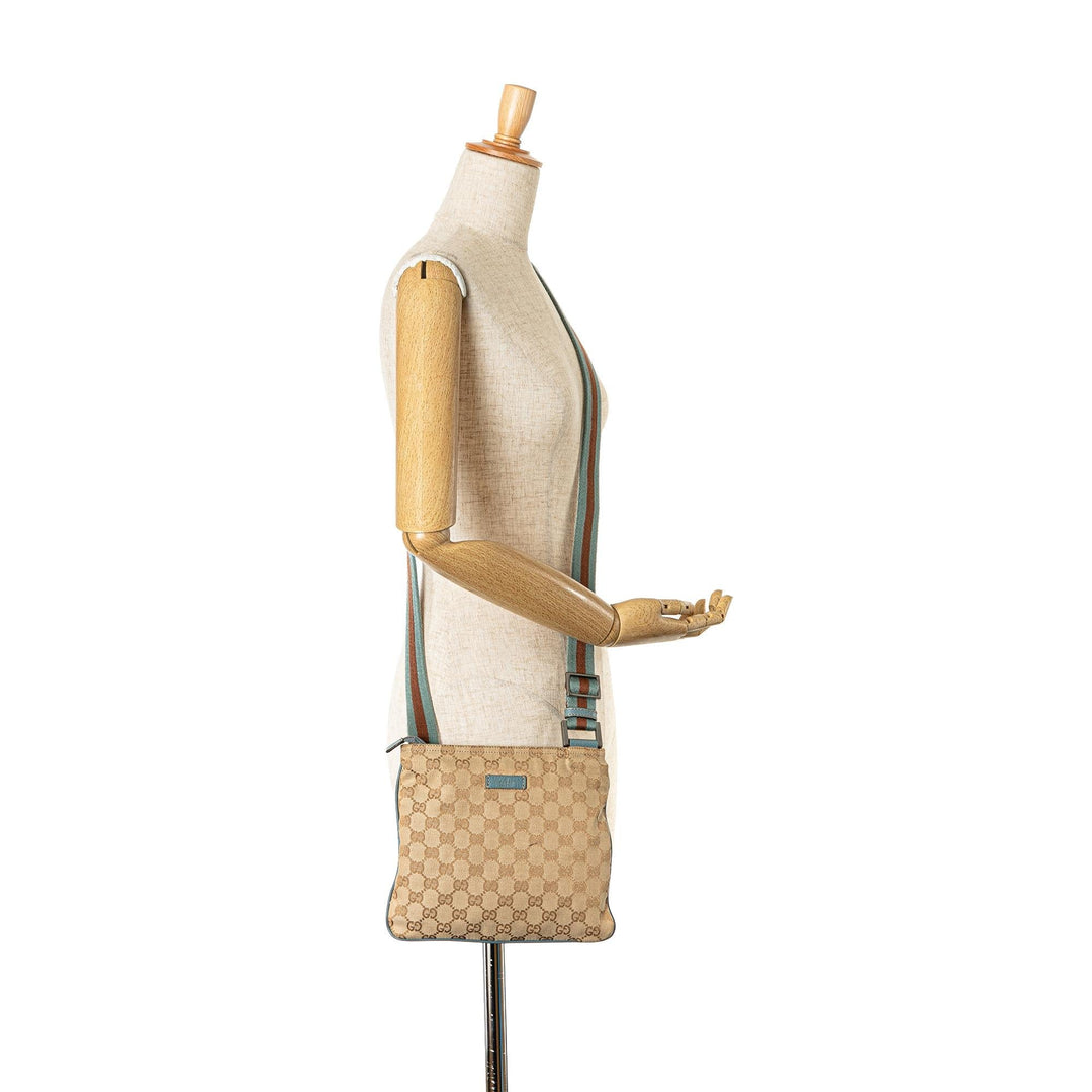 Gucci GG Canvas Web Crossbody (SHG-GNgxPh)