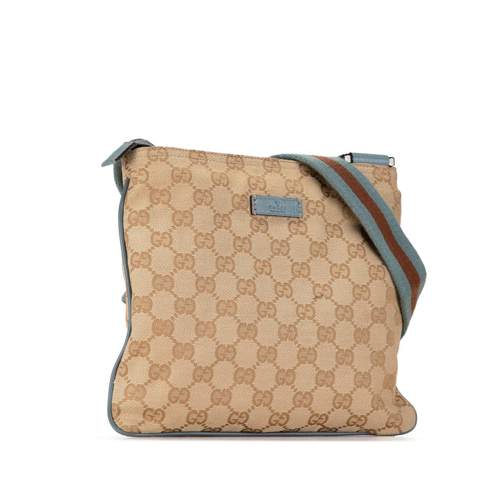 Gucci GG Canvas Web Crossbody (SHG-GNgxPh)
