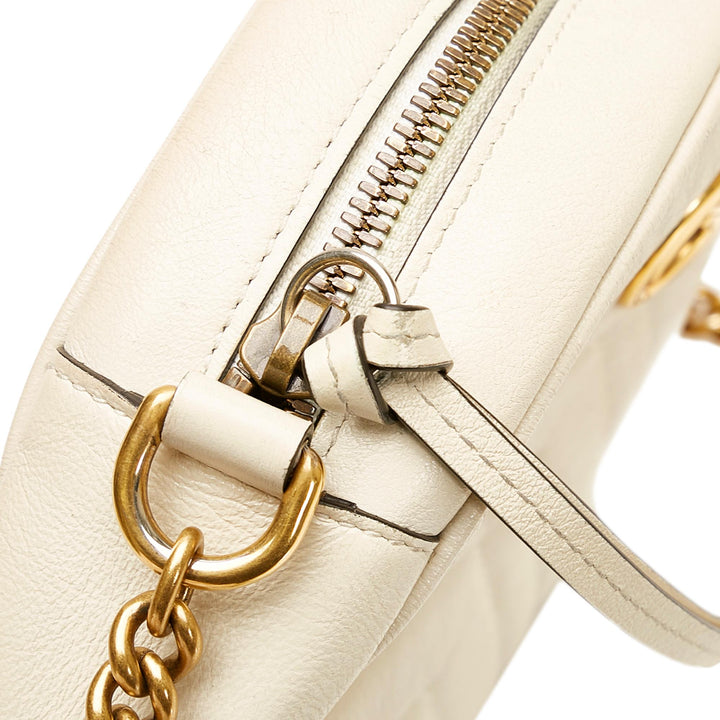 Gucci GG Marmont Matelasse Round Crossbody Bag (SHG-Jjk62x)