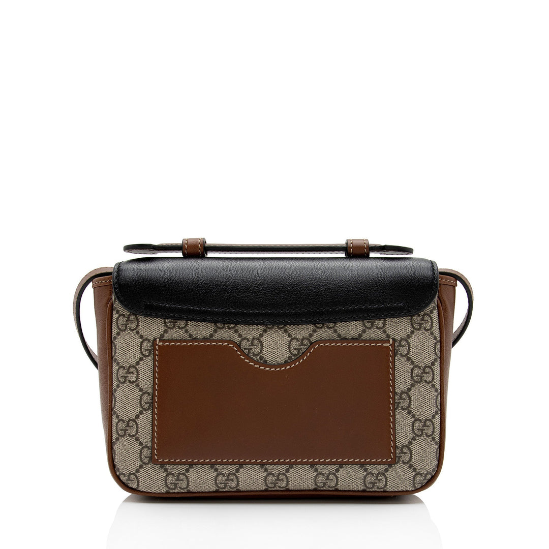 Gucci GG Supreme Leather Padlock Mini Crossbody Bag (SHF-xCSti7)
