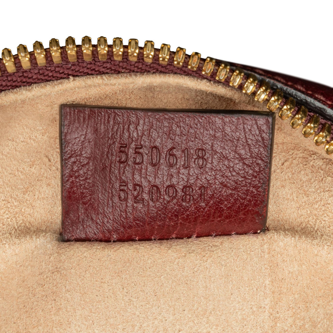 Gucci Mini Round Ophidia Leather Crossbody Bag (SHG-GPbMvF)