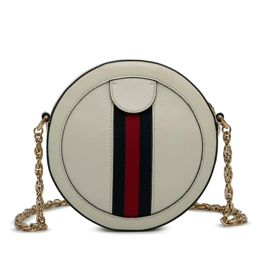 Gucci Mini Round Ophidia Leather Crossbody Bag (SHG-MKTErB)