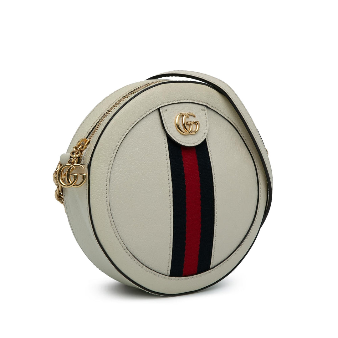 Gucci Mini Round Ophidia Leather Crossbody Bag (SHG-MKTErB)