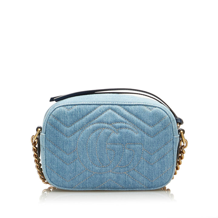 Gucci Pearly GG Marmont Matelasse Crossbody Bag (SHG-PJCqOG)