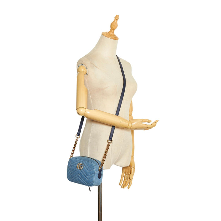 Gucci Pearly GG Marmont Matelasse Crossbody Bag (SHG-PJCqOG)