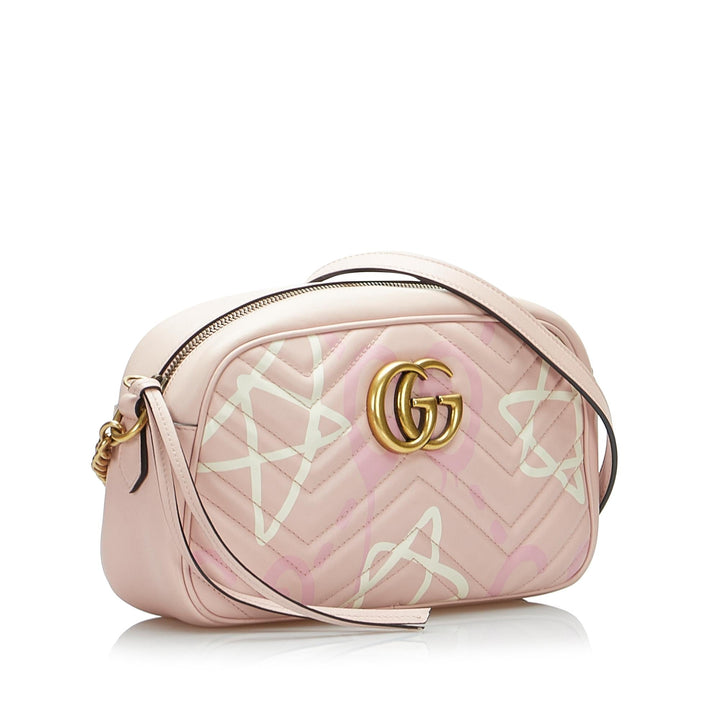 Gucci Small GG Marmont Ghost Crossbody Bag (SHG-tkRzOm)