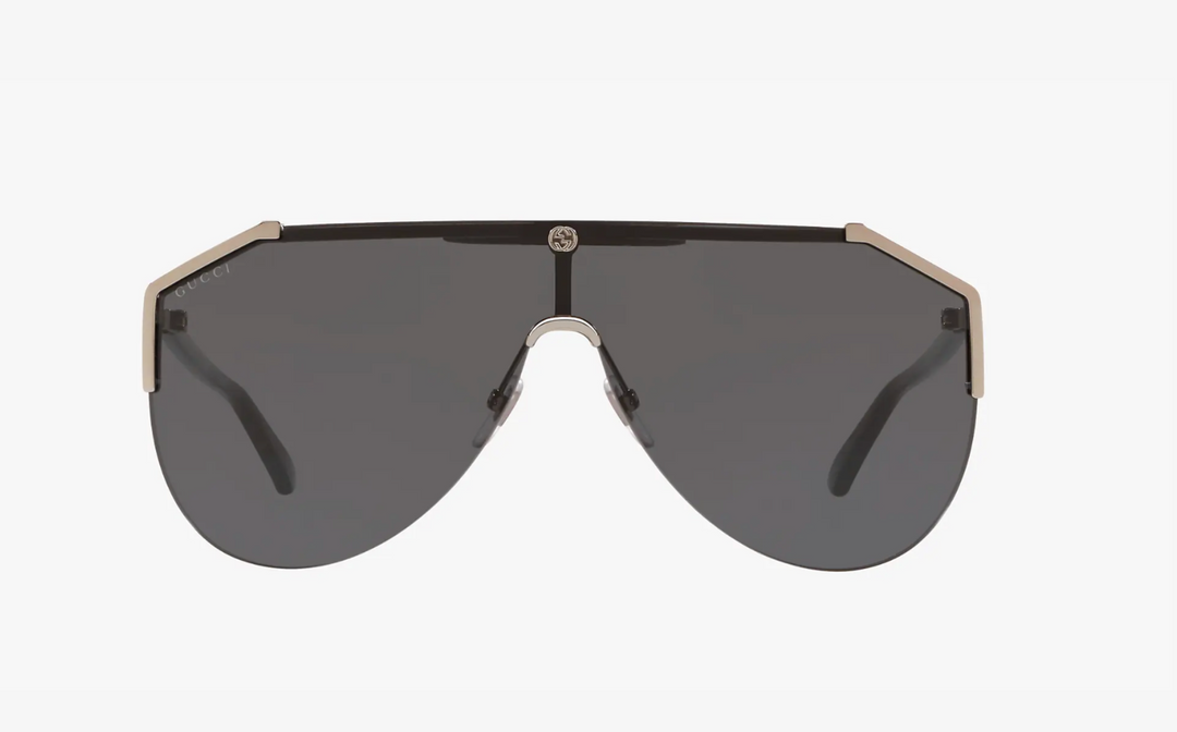 GUCCI Sunglasses Men's Ruthenium-Black/Grey