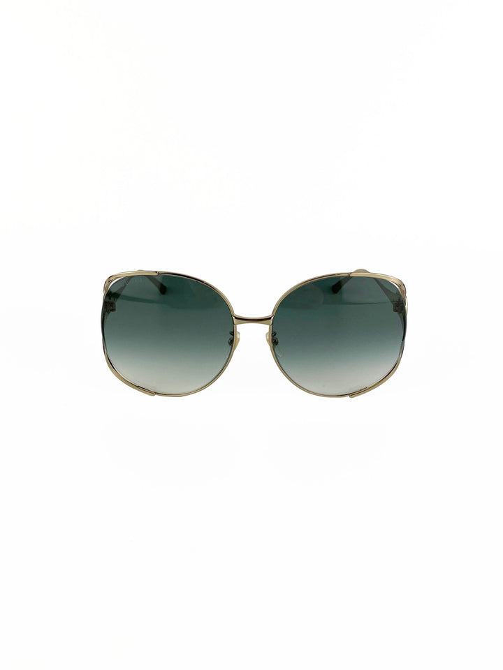 Gucci Round Metal Frame Sunglasses