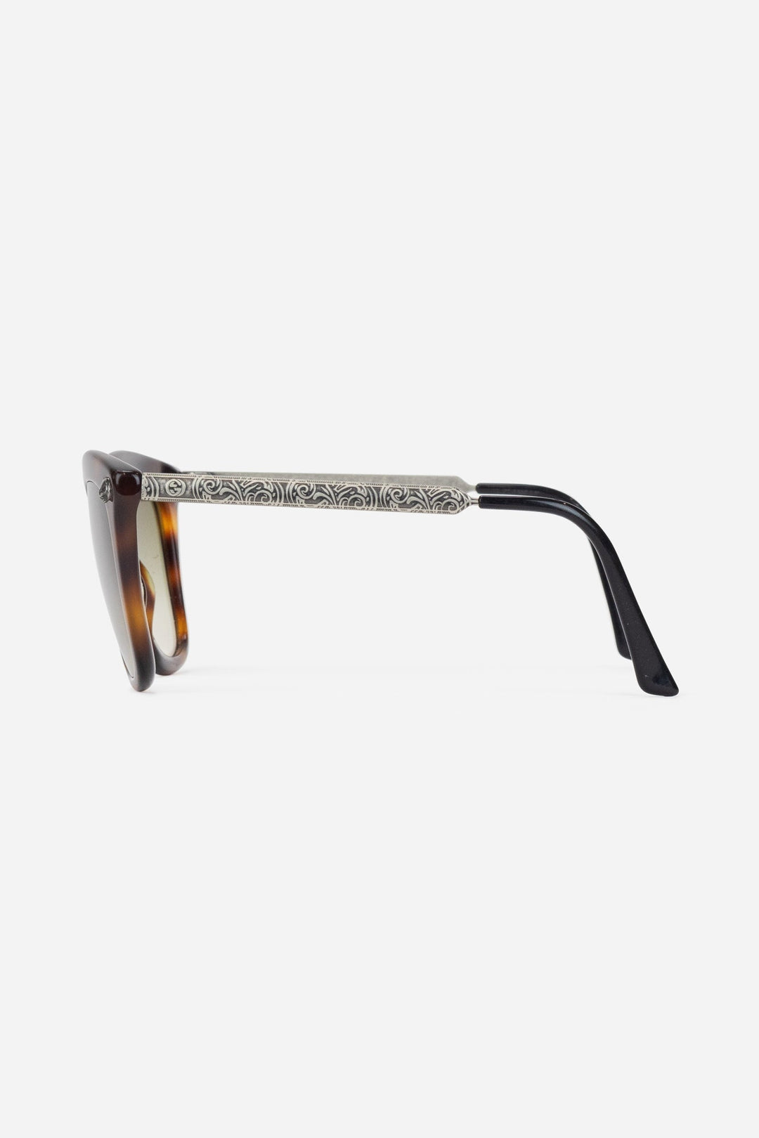 Tortoiseshell Cat Eye Sunglasses with Metal Details