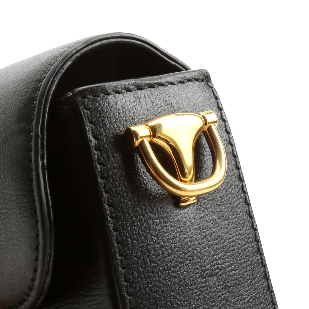 GUCCI Leather Horsebit 1955 Mini Bag - Black