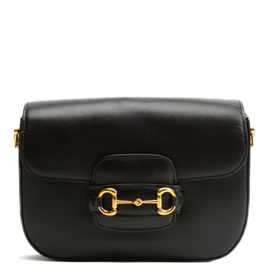 GUCCI Leather Horsebit 1955 Mini Bag - Black