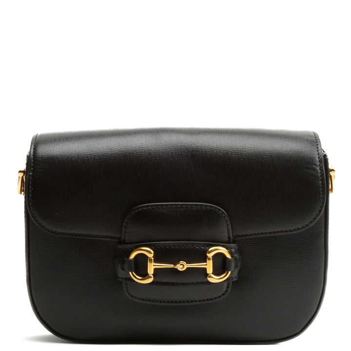GUCCI Leather Horsebit 1955 Mini Bag - Black