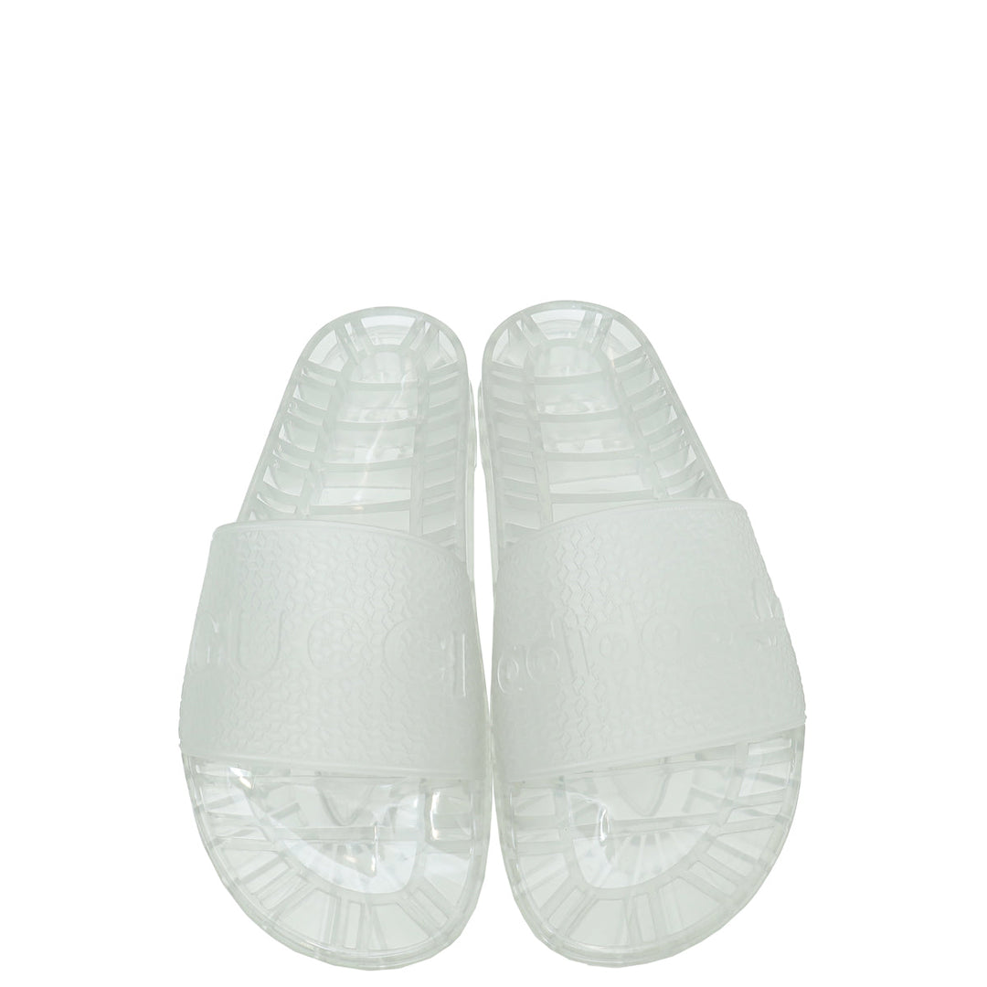 Gucci Clear x Adidas Adilette Rubber Slides 8