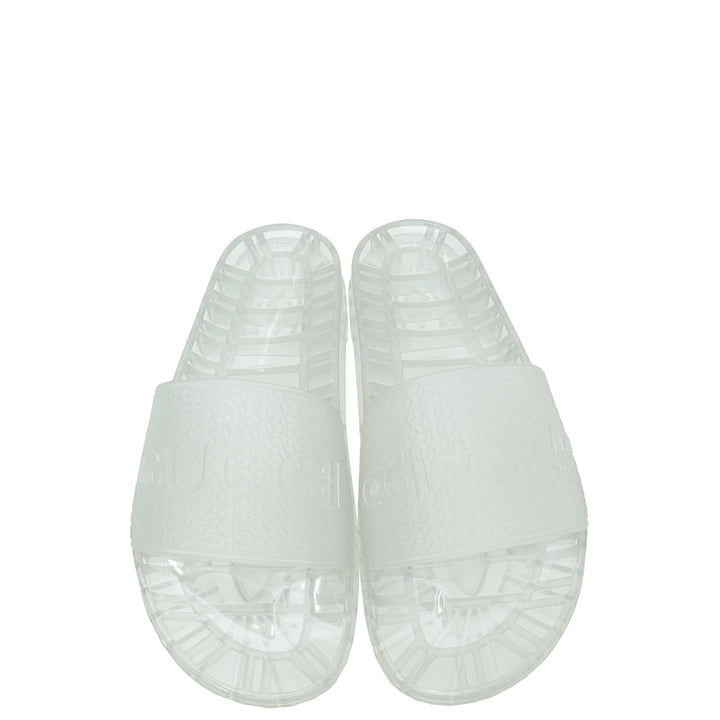 Gucci Clear x Adidas Adilette Rubber Slides 8