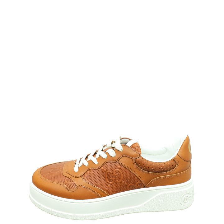 Gucci Brown Jumbo GG Embossed Sneakers 8