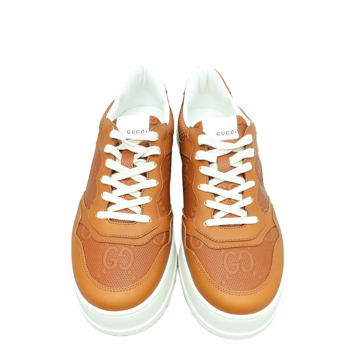 Gucci Brown Jumbo GG Embossed Sneakers 8
