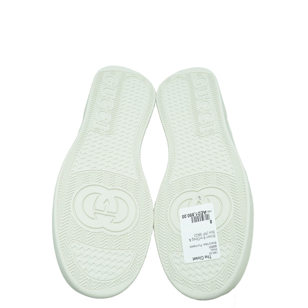 Gucci Brown Jumbo GG Embossed Sneakers 8