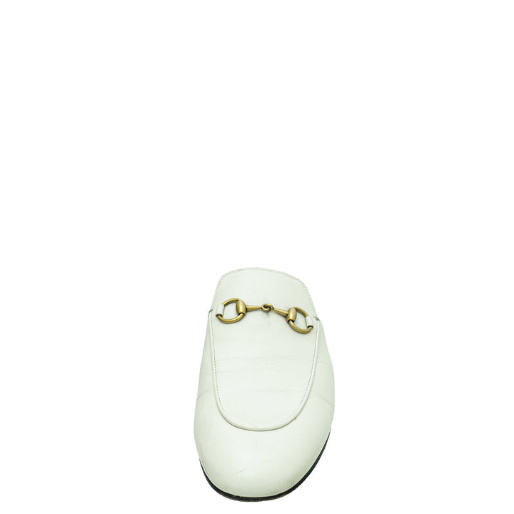 Gucci White Princetown Slipper 36.5