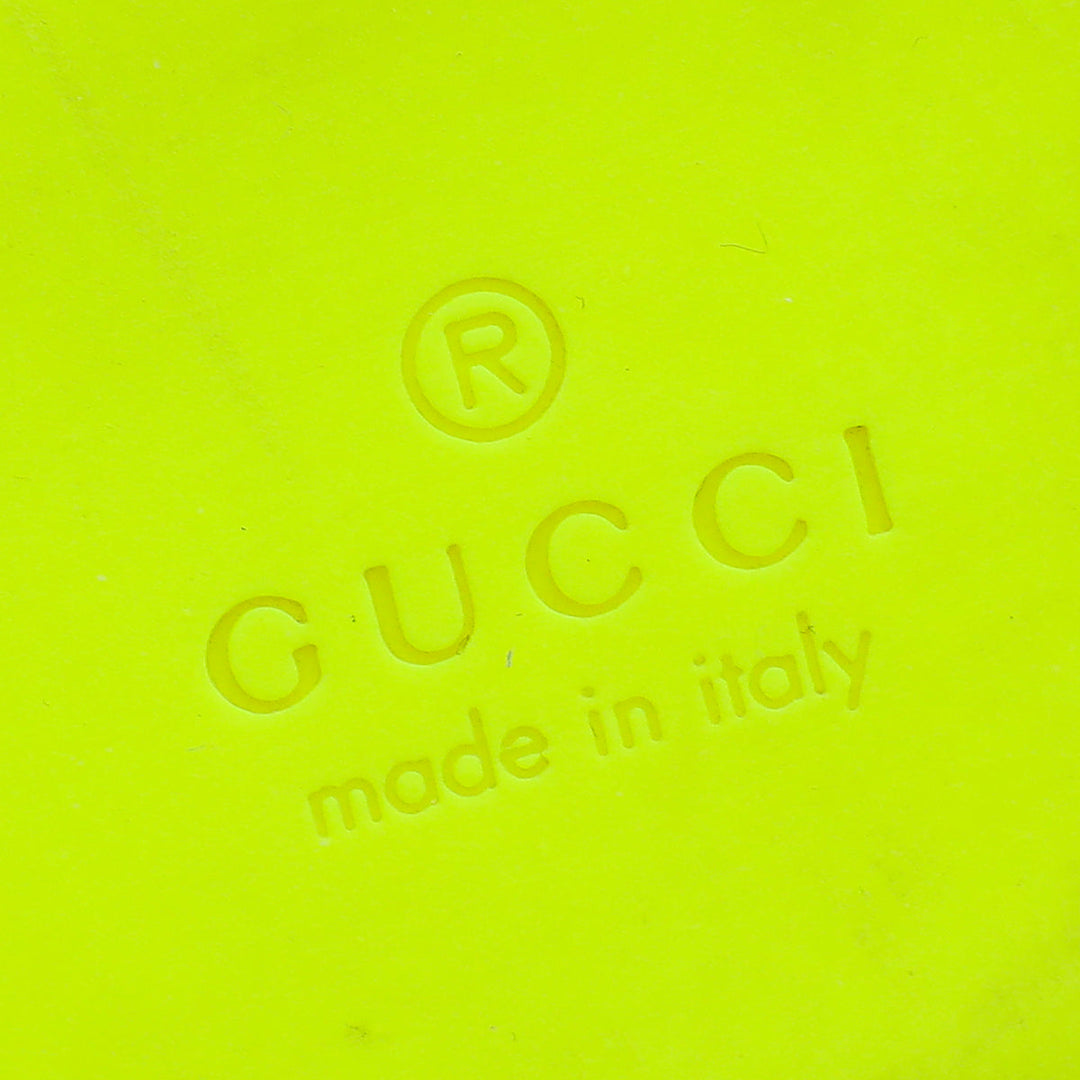 Gucci Neon Green Perforated High Top Sneaker 36