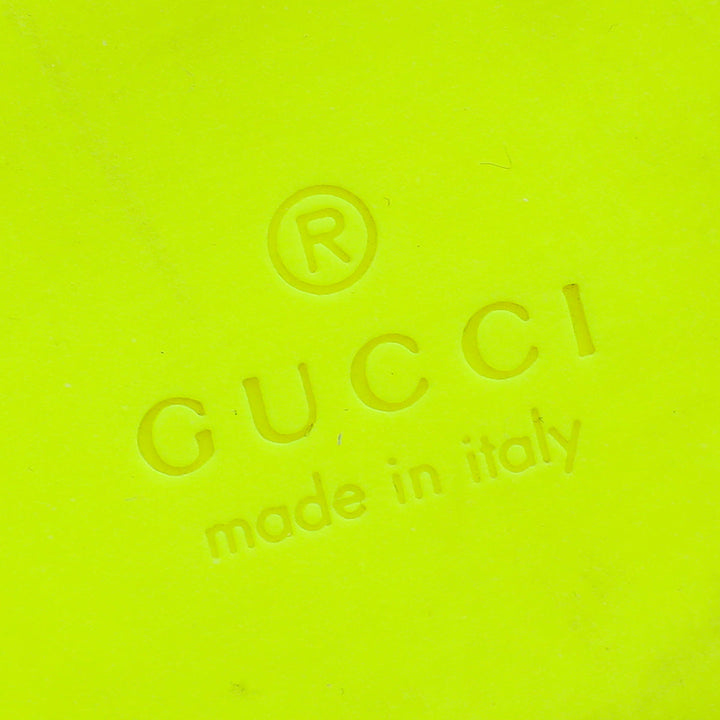 Gucci Neon Green Perforated High Top Sneaker 36