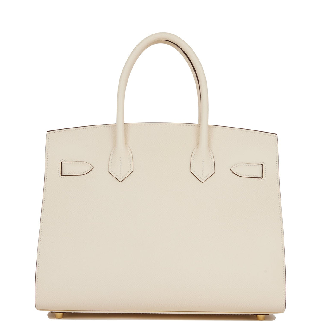 Hermes Birkin 30 Sellier Nata Epsom Gold Hardware