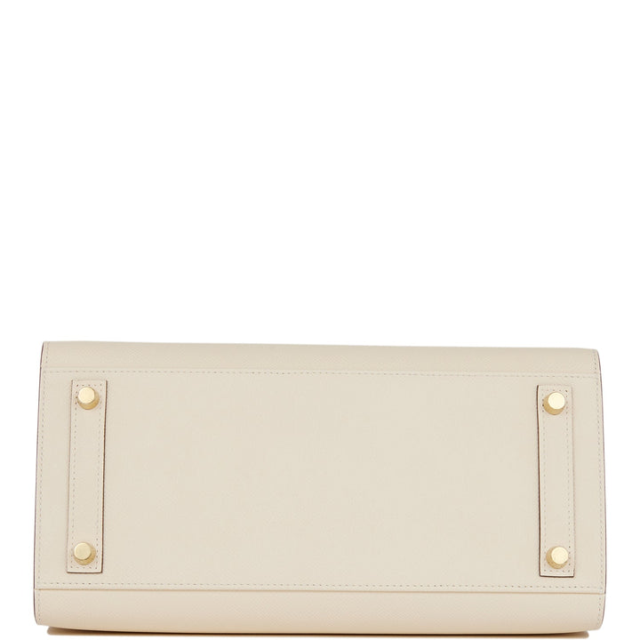 Hermes Birkin 30 Sellier Nata Epsom Gold Hardware