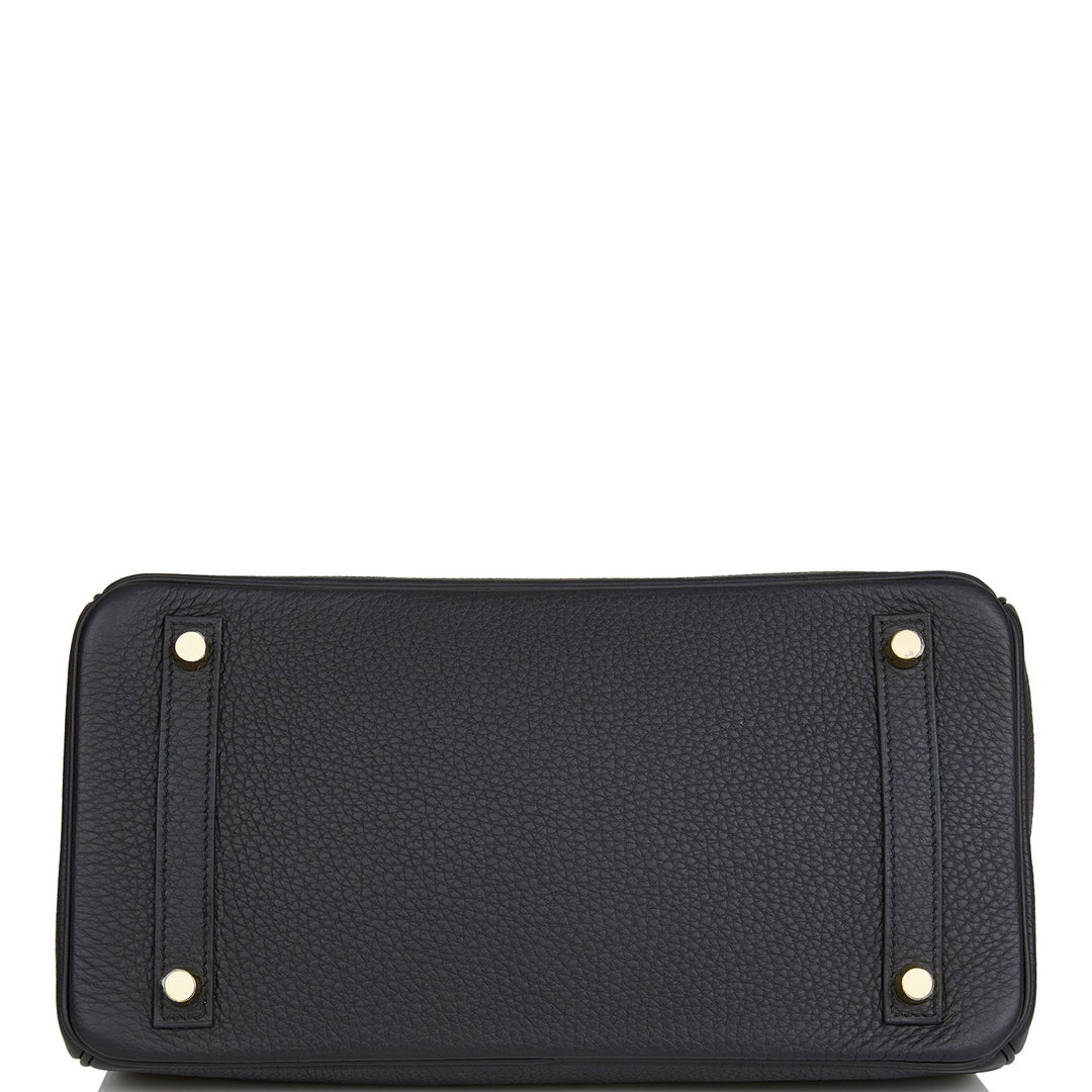 Hermes Birkin 30 Black Togo Gold Hardware