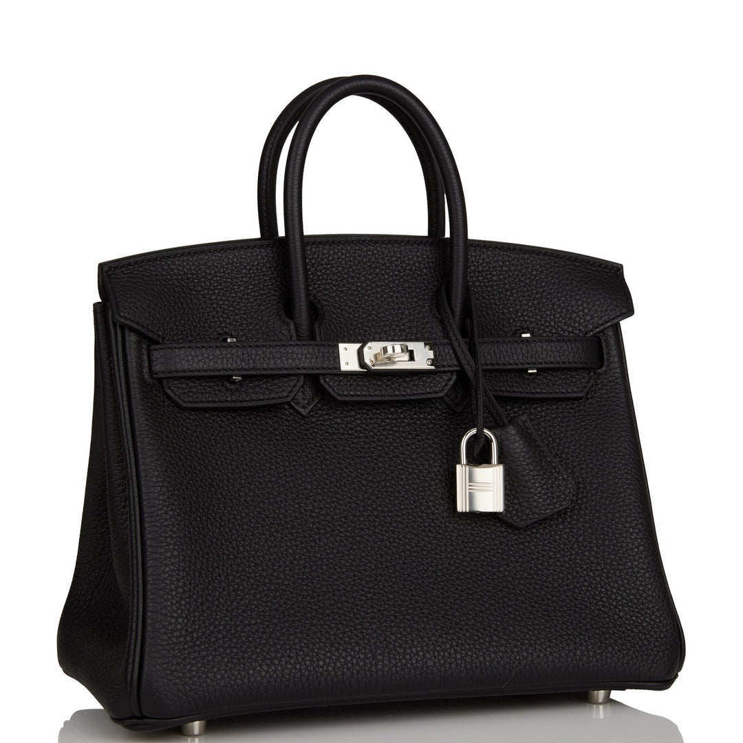 Hermes Birkin 25 Black Togo Palladium Hardware