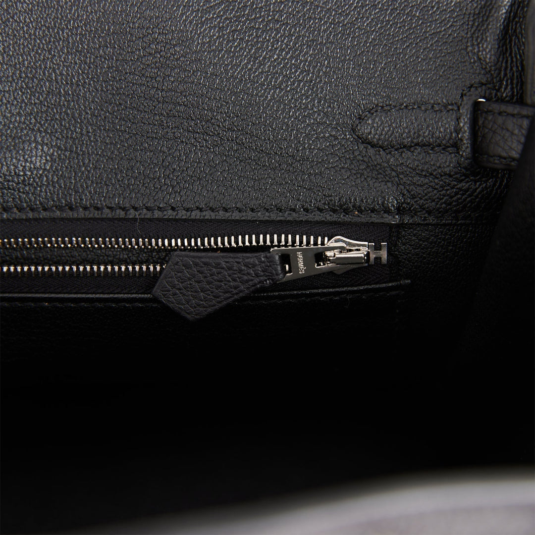 Hermes Birkin 25 Black Togo Palladium Hardware