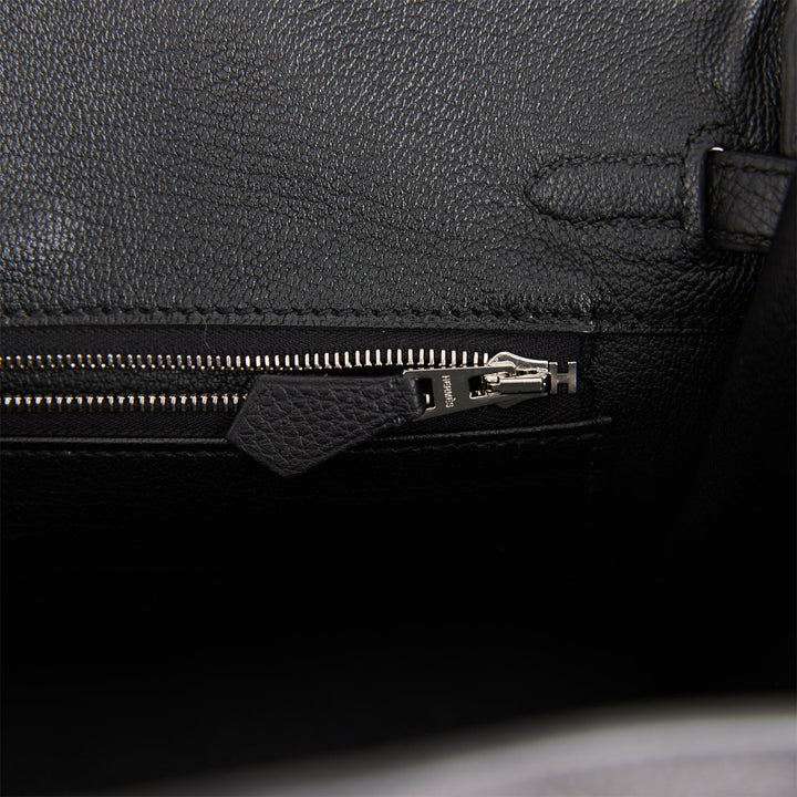 Hermes Birkin 25 Black Togo Palladium Hardware