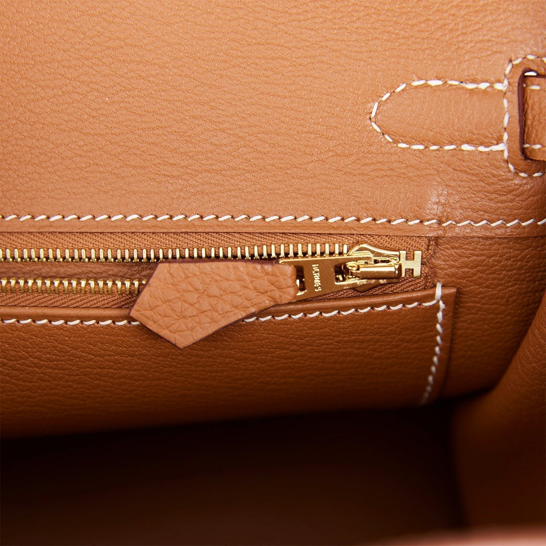 Hermes Birkin 25 Gold Togo Gold Hardware