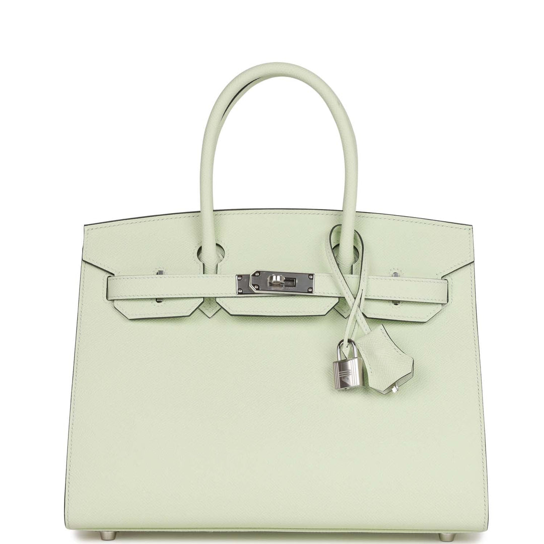 top quality Hermes Birkin Sellier 30 Vert Fizz Epsom Palladium Hardware