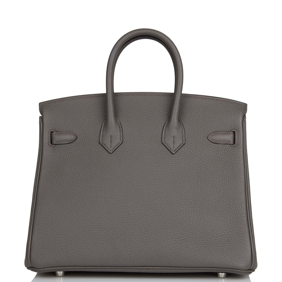 Top quality Hermes Birkin 25 Etain Togo Palladium Hardware