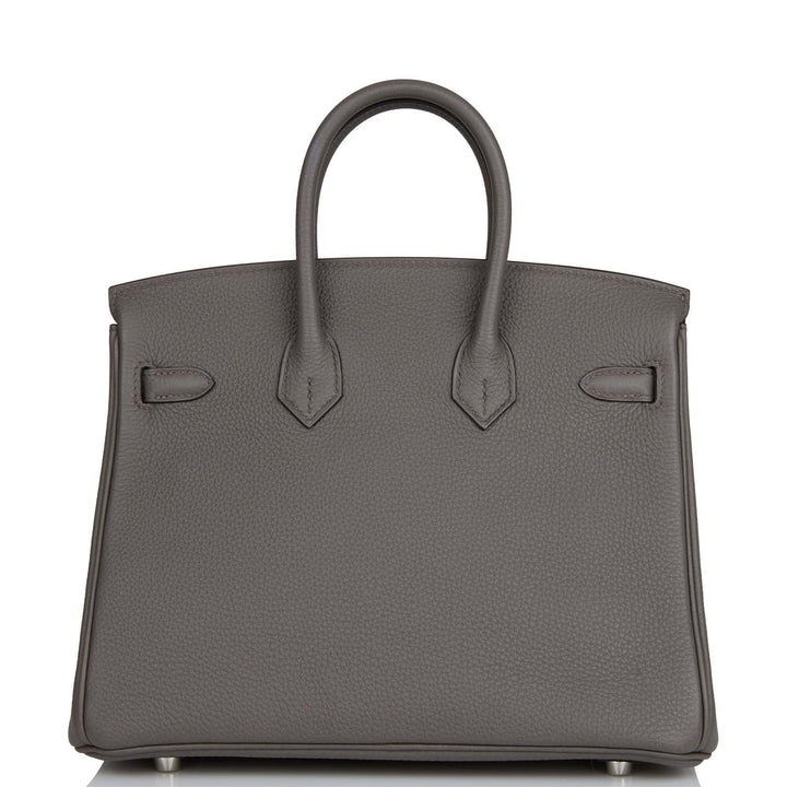 Top quality Hermes Birkin 25 Etain Togo Palladium Hardware