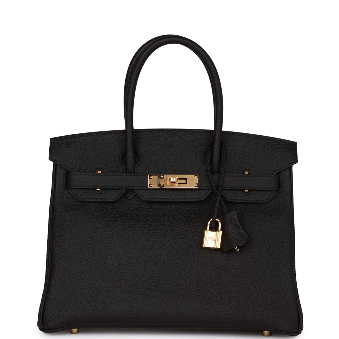 top quality Hermes Birkin 30 Black Togo Gold Hardware