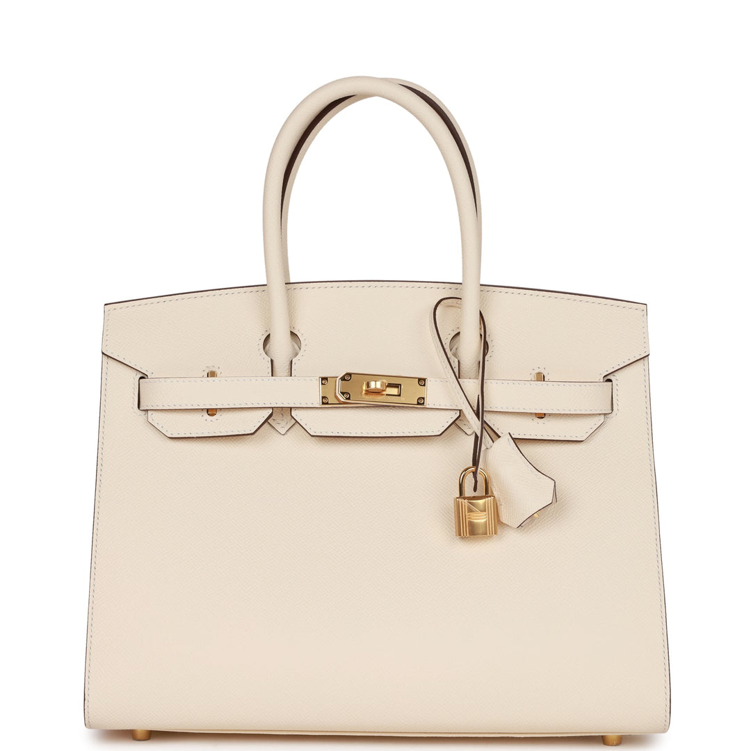 top quality Hermes Birkin Sellier 30 Nata Epsom Gold Hardware