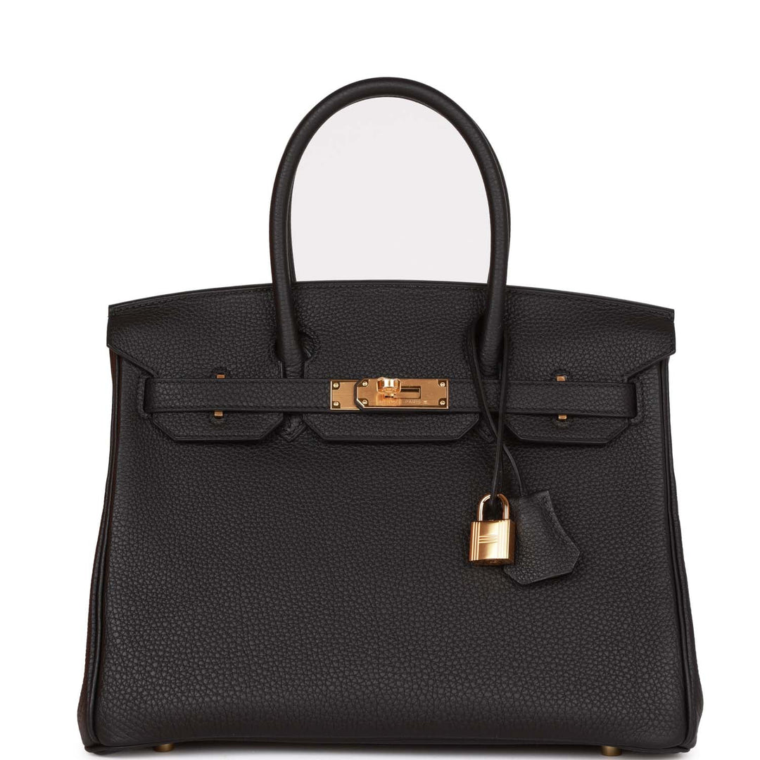 top quality Hermes Birkin 30 Black Togo Gold Hardware