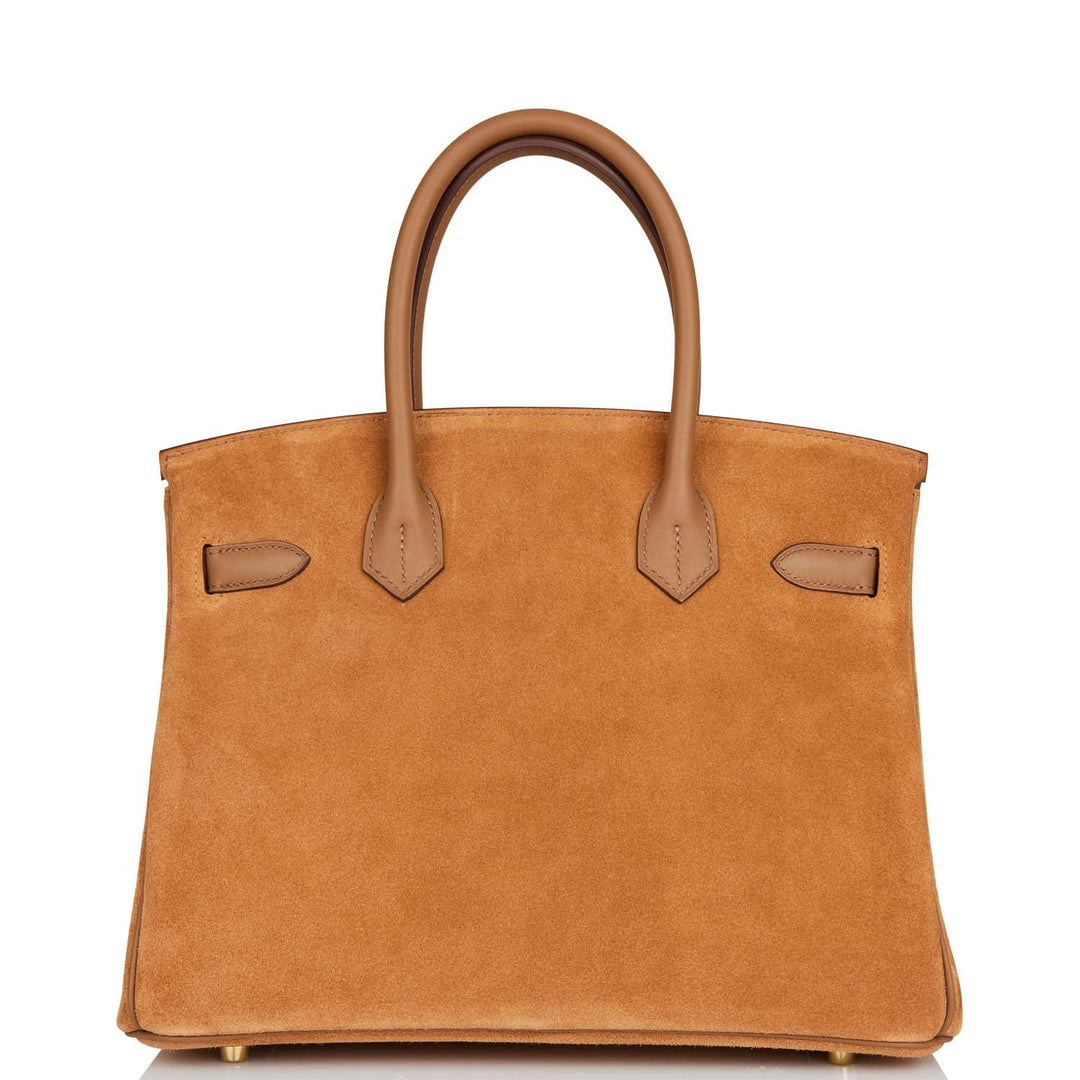 Hermes Birkin 30 Chamois and Alezan Grizzly and Swift Gold Hardware