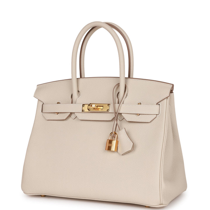 Hermès Birkin 30 Craie Togo Gold Hardware