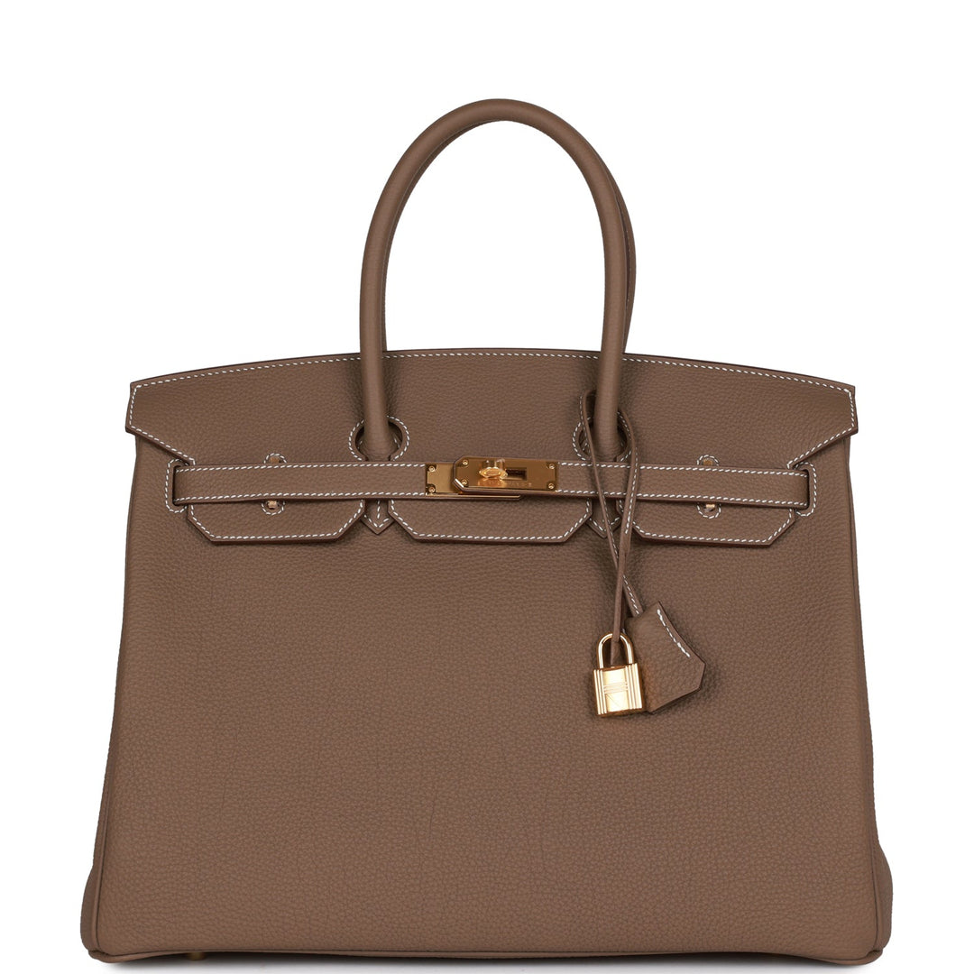 top quality Hermes Birkin 35 Etoupe Togo Gold Hardware