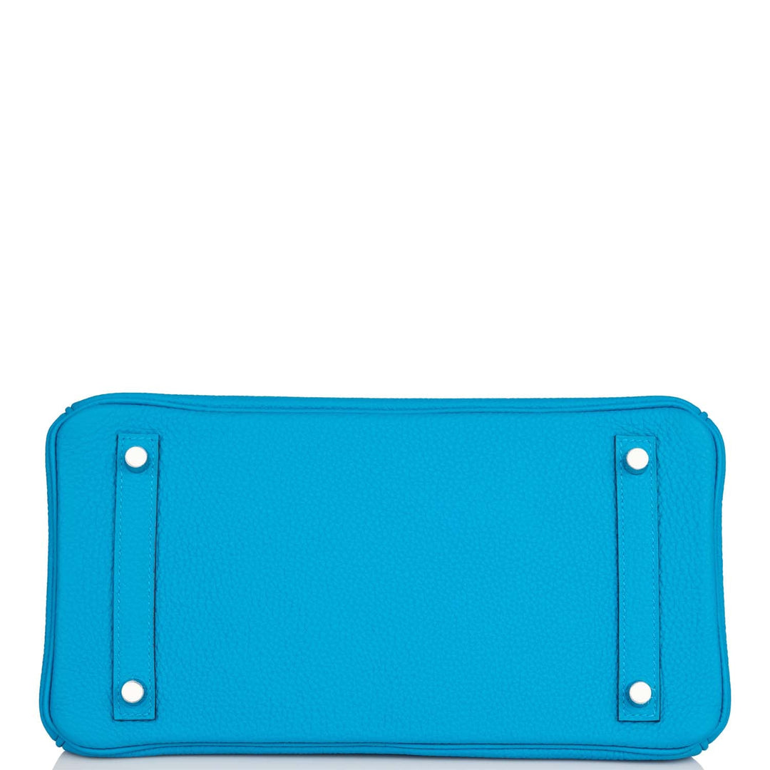 Hermes Birkin 30 Bleu Zanzibar Togo Palladium Hardware