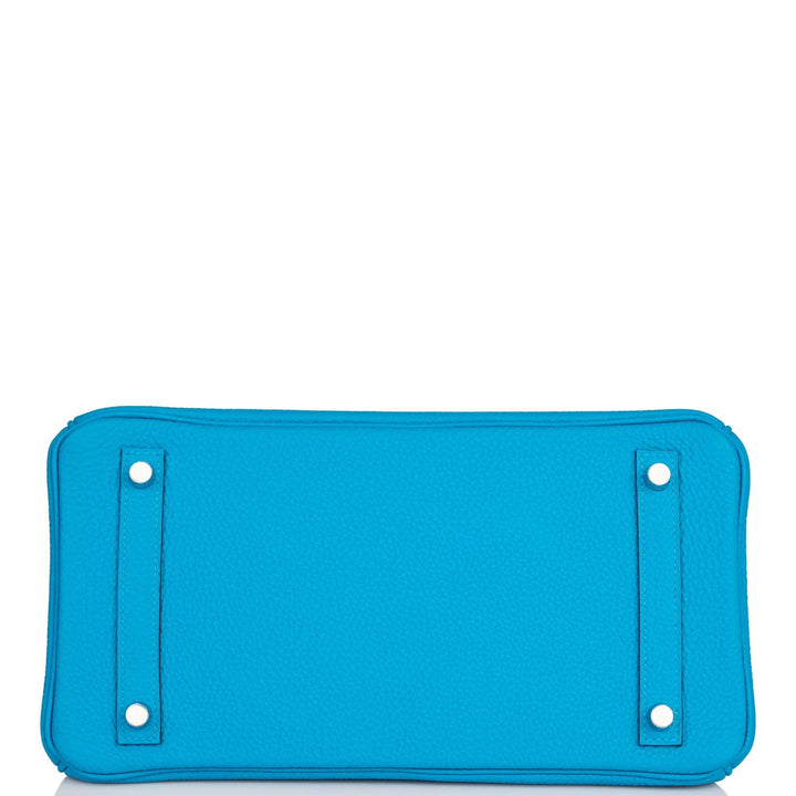 Hermes Birkin 30 Bleu Zanzibar Togo Palladium Hardware
