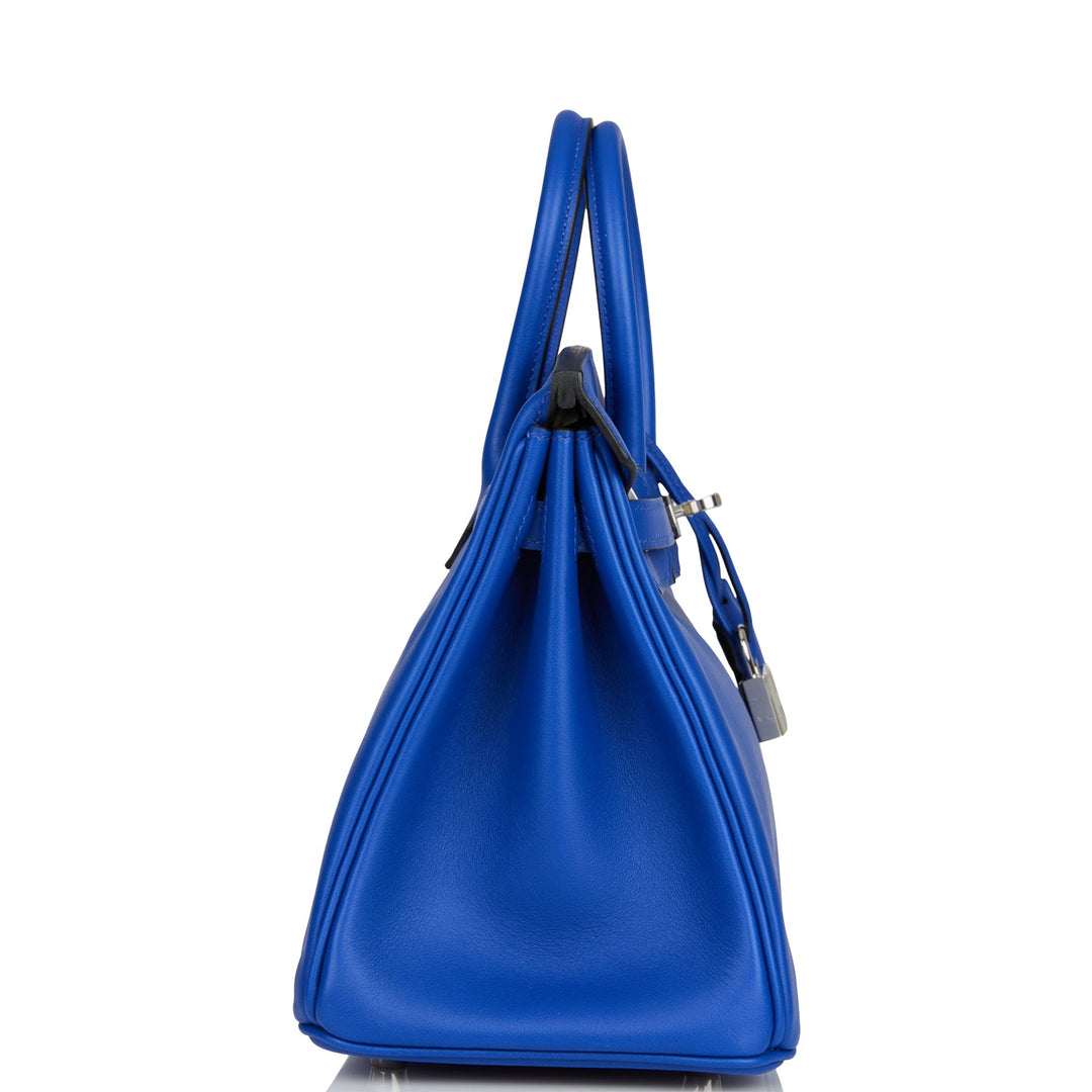 Hermes Birkin 25 Bleu Electric Swift Palladium Hardware